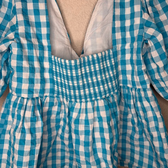 NWT Lilly Pulitzer Sarafina Short Sleeve Top Women’s Size 10 Turquoise Oasis - Picture 7 of 12